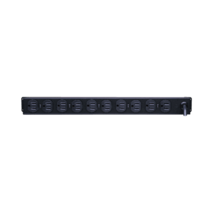 PDU Básico Para Distribución de Energía, Con 10 Tomas NEMA 5-15R Traseras, 1UR, 15 Amp, 120 Vca