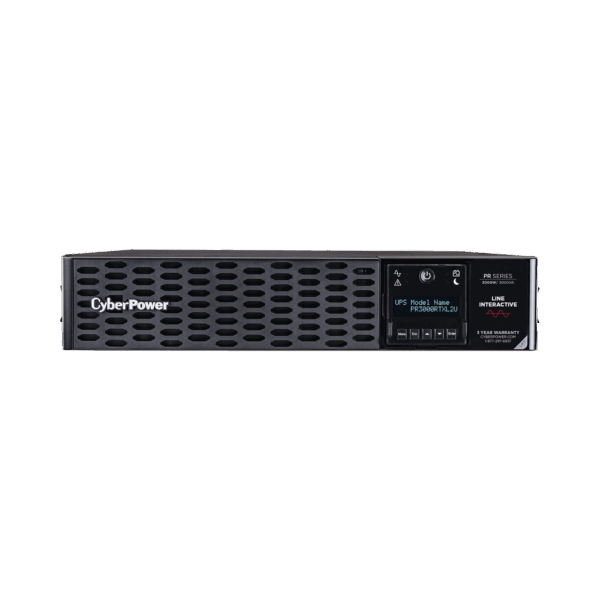 UPS de 3000 VA/3000 W, Topología Línea Interactiva, Entrada 120 Vca NEMA L5-30P, Onda Senoidal Pura, Torre o Rack de 2 UR, Con 8 Tomas 5-20R y 1 L5-30R