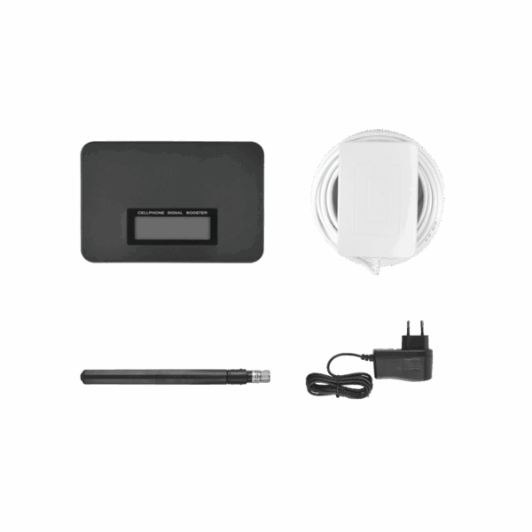 Kit Amplificador de Señal Celular de UNA banda de frecuencia / Mejora las llamadas convencionales / Soporta los datos de las tecnologías 2G y 3G de TELCEL, AT&T y MOVISTAR / Puede cubrir un espacio de hasta 140 m2.