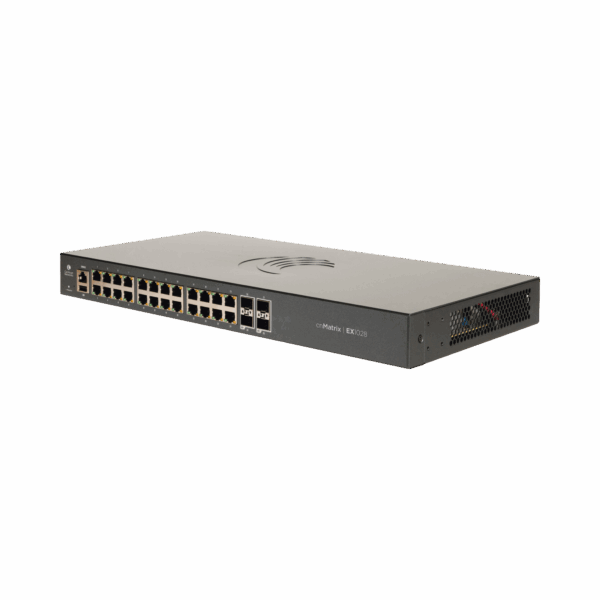 Switch cnMatrix EX1028  de 24 puertos Gigabit Ethernet y 4 SFP, Capa 2,  gestión en la nube