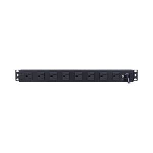 PDU Básico Para Distribución de Energía, Con 8 Tomas NEMA 5-15R Traseras, 1UR, 15 Amp, 120 Vca