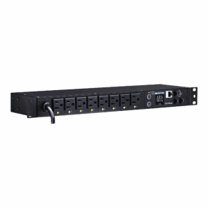 PDU Switchable por Toma, Para Distribución de Energía, Entrada 120 Vca NEMA 5-15P, Con 8 Salidas NEMA 5-15R, Horizontal 19in, 1UR
