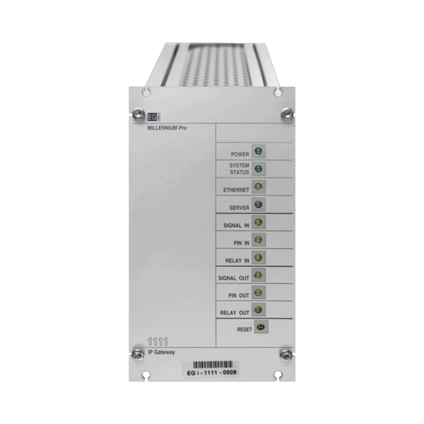 Interfaz Millennium IP para gestión de avisos y música por redes Ethernet por Streaming