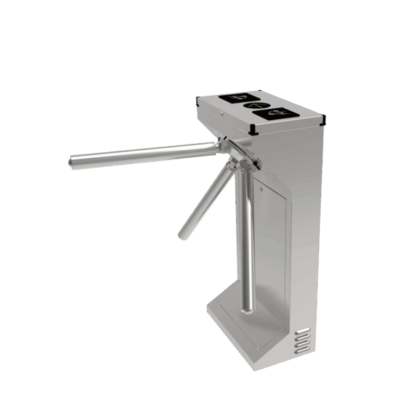Torniquete Industrial en Acero Inoxidable, Bidireccional, USO RUDO, Espacio para Lectora de Proximidad