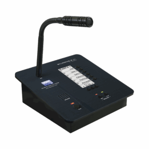 CONSOLA DE AVISOS MULTIZONA IP CON DISPLAY, MICRÓFONO Y GRAB...