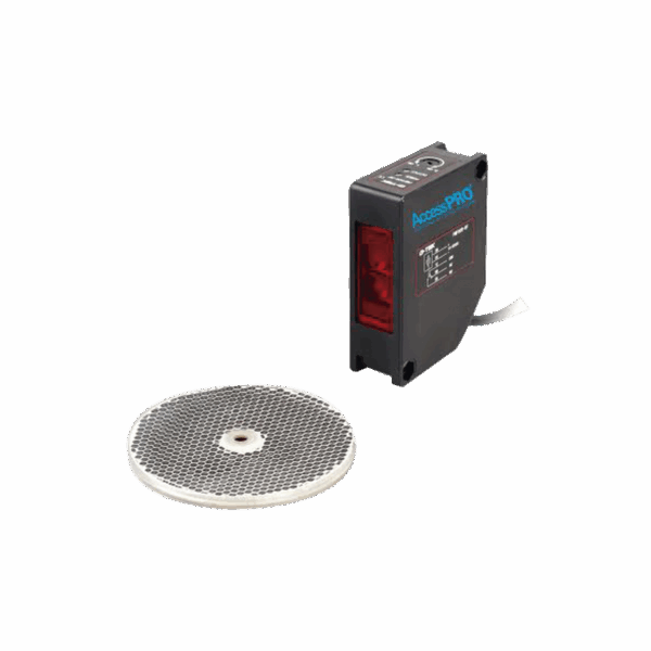 Detector fotoeléctrico de 16 m de alcance / Luz indicadora para alineación
