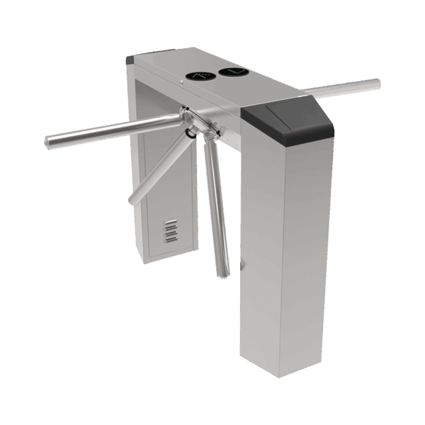 Torniquete Industrial en Acero Inoxidable, Bidireccional, Espacio para Lectora de Proximidad