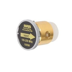 Elemento de 100 Watt en Línea 7/8″ para Wattmetro BIRD 43 en Rango de Frecuencia de 100 a 250 MHz.
