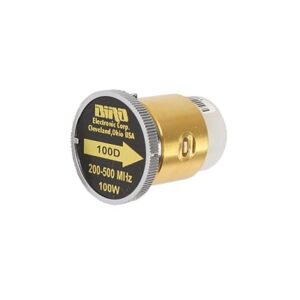 Elemento de 100 Watt en Línea 7/8″ para Wattmetro BIRD 43 en Rango de Frecuencia de 200 a 500 MHz.