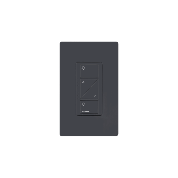 (Caseta Wireless) Atenuador de pared. Aumenta/Disminuye Intensidad de Iluminación. No requiere cable neutro. 150W LED / 600W INC/HAL