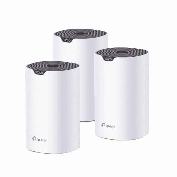 Kit 3 Routers Inalámbricos MESH Interior para Hogar / Doble Banda Wi-Fi 5 AC1900 Mbps / 3 Puerto Gigabit WAN/LAN / 3 Antenas Internas / Administración Mediante la App Deco (iOS, Android)