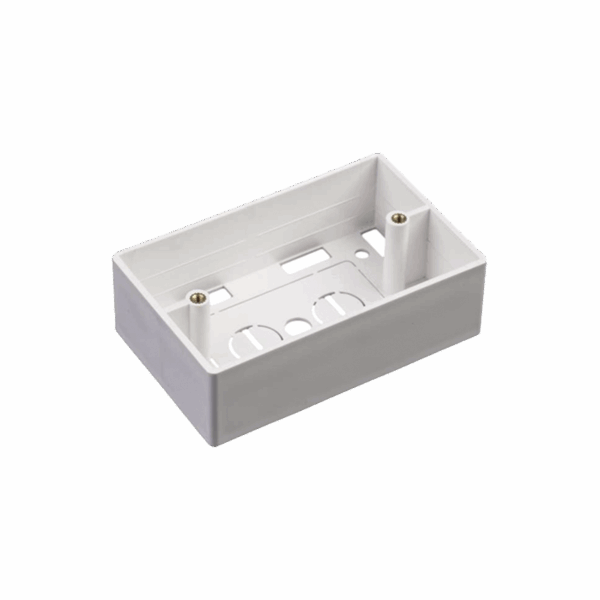 Caja de Pared Universal, Color blanco, Para montaje con Placas de Pared