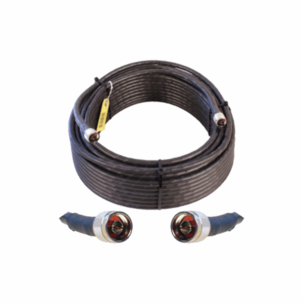 Jumper Coaxial con Cable Wilson-400 | Conector N Macho en los extremos | 30.48 metros de longitud.