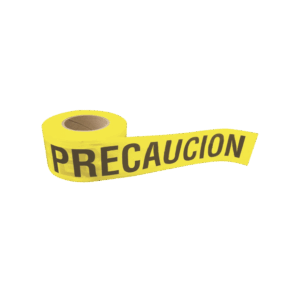 Cinta para barricada “PRECAUCION” de 100 m y anc...