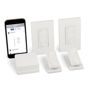 (Caseta Wireless) Kit Hub controlador, 2 atenuadores, 2 cont...