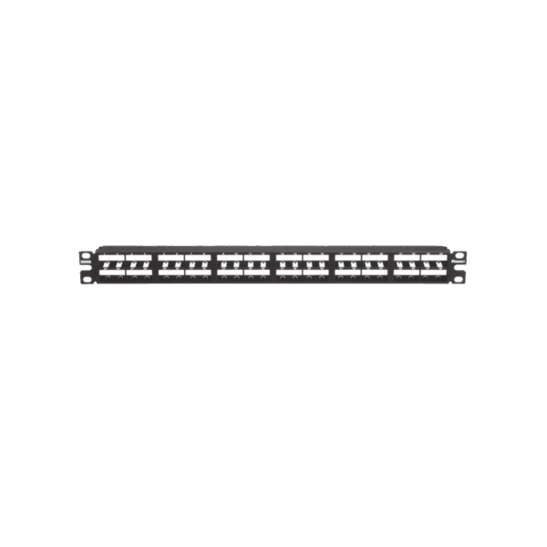 Panel de Parcheo Modular Mini-Com (Sin Conectores), Plano, Sin Blindaje, Alta Densidad, de 48 puertos, 1UR