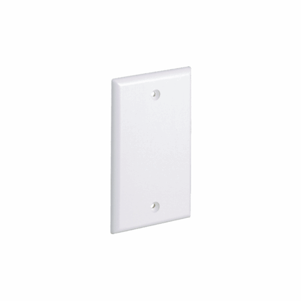 Placa de Pared Ciega Universal, Color Blanco