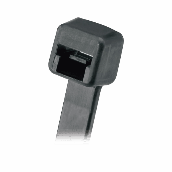 Cincho de Nylon 6.6, 203mm largo x 3.6mm ancho, Color Negro. Paquete de 1000 Piezas