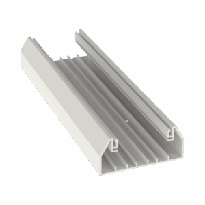Base para canaleta T-70, de PVC rígido, con orificios perfor...