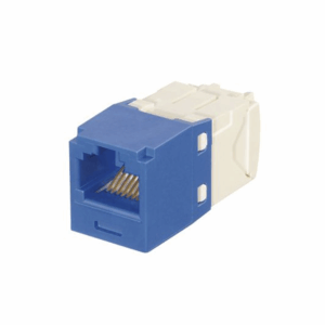 Conector Jack RJ45 Estilo TG con Llaveado Azul, Mini-Com, Ca...