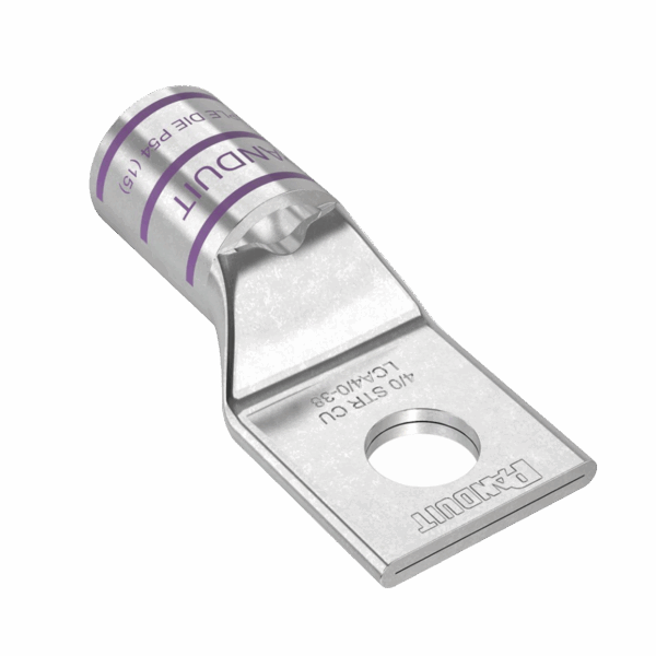Zapata de Compresión de Cobre con Orificio 3/8", para Cable 4/0 AWG. 10 Piezas