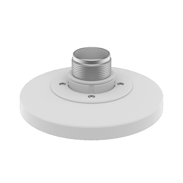 Adaptador tipo Plato necesario para montar en Pared o Techo Cámaras Hanwha serie X y P.