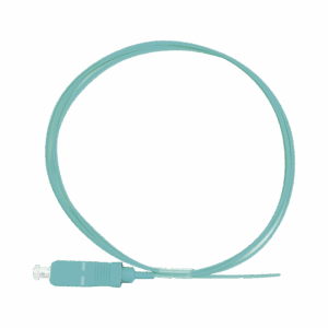 Pigtail de Fibra Óptica Simplex SC, PVC, OM3 50/125, Aqua, 1...