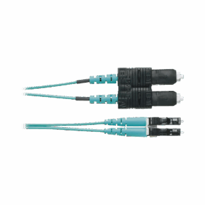 Jumper de Fibra Optica Multimodo 50/125 OM4, LC-SC Duplex, O...