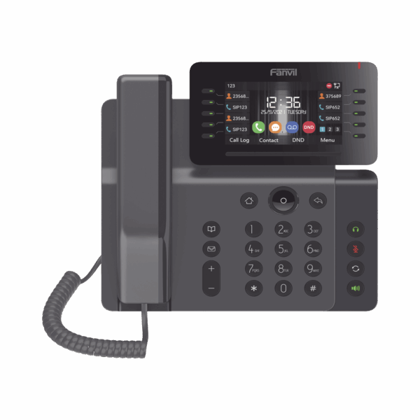 Teléfono IP Empresarial Esencial WiFi / Bluetooth, 20 líneas SIP, pantalla a color 4.3" ajustable, PoE, puertos Gigabit, conferencia local de 6 vías.