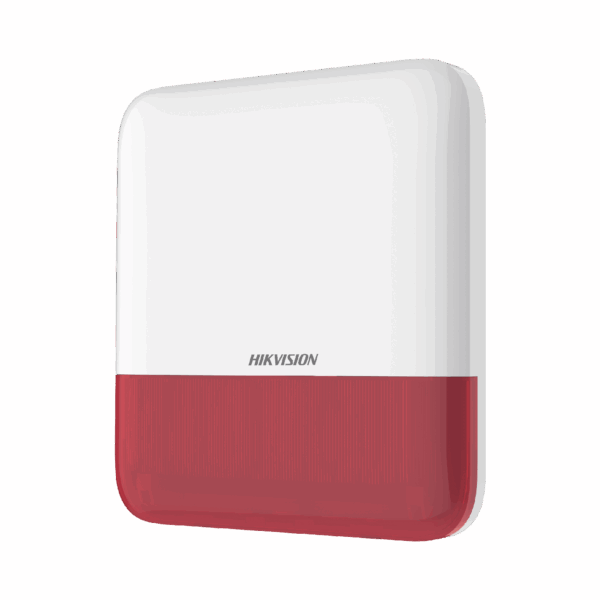 (AX PRO) Sirena Inalámbrica con Estrobo Rojo para Exterior IP65 / 110 dB