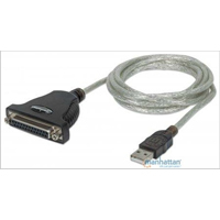 CONVERTIDOR,MANHATTAN,336581, USB A PARALELO DB25