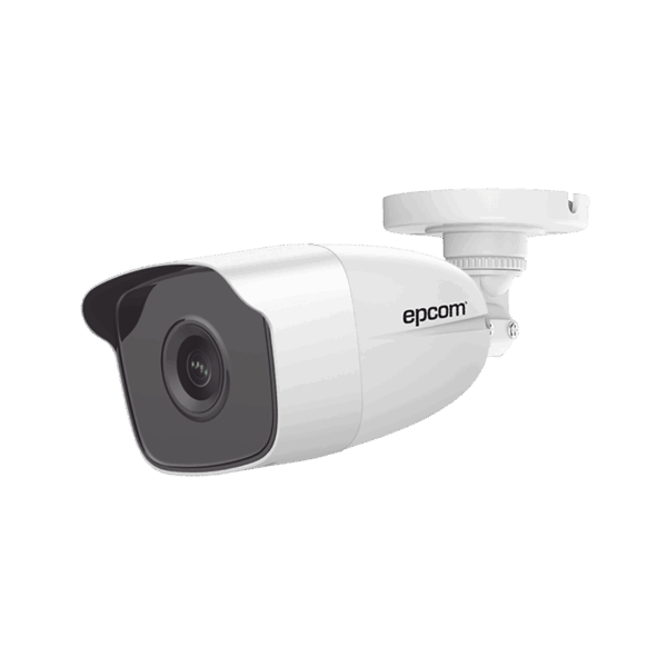 Bala TURBOHD 2 Megapíxeles (1080p) / METÁLICA / Gran Angular 103° / Lente 2.8 mm / IR EXIR 40 mts / Exterior IP66 / TVI-AHD-CVI-CVBS