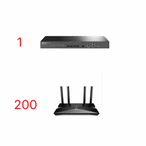 Kit para ISP´s / OLT DS-P7001-04 con Paquete de 200 ONU´s Mo...