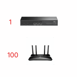 Kit para ISP´s / OLT DS-P7001-01 con Paquete de 100 ONU´s Mo...