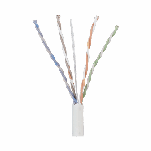 Bobina de Cable UTP 305 m. de Cobre, TX5e™  PanNet, Blanco, Categoría 5e, 24 AWG, CMP (Plenum), de 4 pares