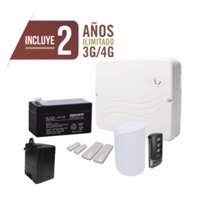 KIT Alarma Cloud Híbrido/Comunicador 4G Lte Integrado/8 Zona...