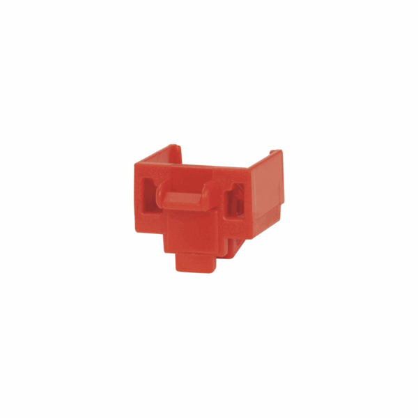Kit de 10 Dispositivos para Bloquear Puertos Jack RJ45, Color Rojo, Incluye Llave de Extracción