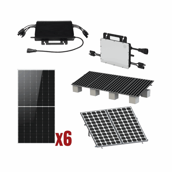 Kit Solar Interconexion  / 3kW  220Vca / Microinversores HOYMILES / Montaje Incluido