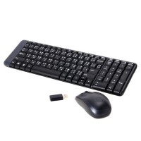 TECLADO/MOUSE LOGITECH MK220 NEGRO INALAMBRICOS COMPACTO USB...