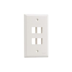 Placa de Pared Vertical, Salida Para 4 Puertos Keystone, Col...