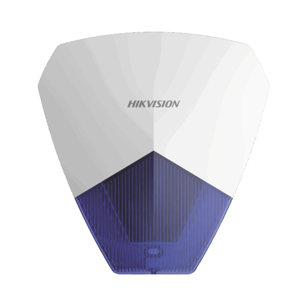 Sirena Estrobo Cableada Hikvision / Ideal para cualquier Panel de Alarma / Azul / 105 dB / Proteccón IP54