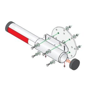 Kit de Instalación Para Brazos de Aluminio Doorking / Compat...