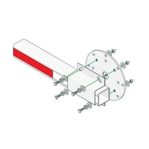 Kit de Instalación Para Brazos de Plástico Doorking / Incluy...