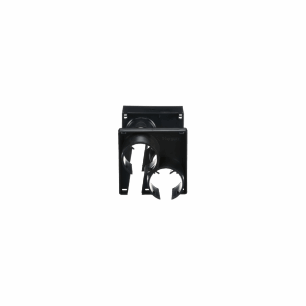 Tapa con 2 Salida a Tubo Corrugado de 1.5in (38mm), Para uso con Canaletas 4X4 FiberRunner™, Color Negro