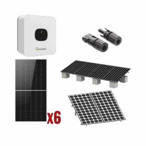 Kit Solar Interconexion  / 3kW  220Vca / Inversor GROWATT/ M...