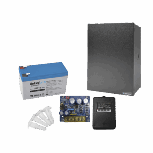 Kit con fuente PLB3 con salida de 12 Vcc a 4 Amper, incluye ...