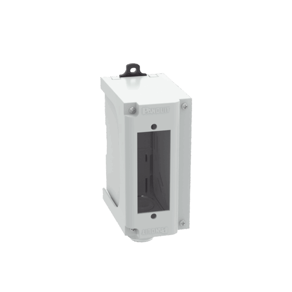 Panel de Parcheo Modular para Fibra Óptica, de Instalación en Riel DIN Estándar de 35mm, Acepta Una Placa Acopladora FAP, Color Gris