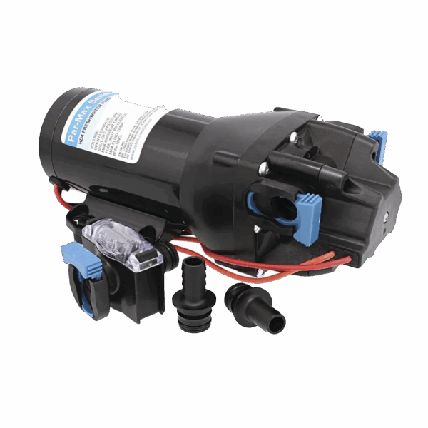 Bomba controlada por presión Par Max HD 4' a 24 Vca, alta presión 40 psi 15 lpm / 4 gpm