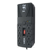 REGULADOR VICA T-02 DE 1200VA/700W 8 CONTACTOS PROTECTOR DE ...