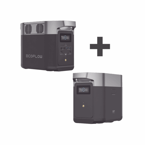 Kit de Estación de Energía Portátil 1024Wh + Batería Externa 1024Wh (2048Wh Totales)